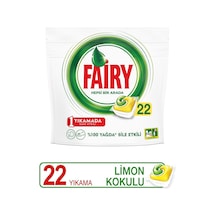 Fairy Hepsi Bir Arada Bulaşık Makinesi Deterjanı Kapsülü Limon Kokulu 22 Yıkama