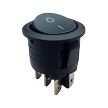 Ic-133-6 Yuvarlak Siyah 6p On/off Anahtar