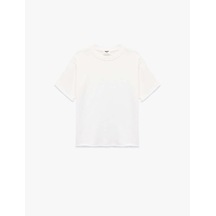 Koton Basic Beyaz Erkek Çocuk T-shirt 6skb10093tk Beyaz