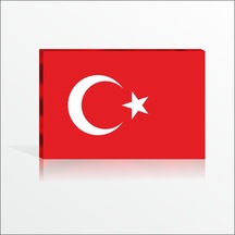 Askeriye Kurum Okul Erat için Büyük Sade Türk Bayrağı Pano Tablo