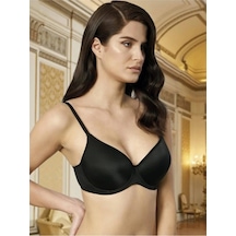 Nurteks Kadın Destekli Push-up Sütyen 75-95b Siyah