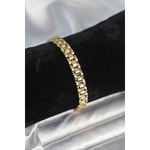 316l Çelik Gold Renk 7 Mm Kalınlık Erkek Bileklik 5886 Çok Renkli