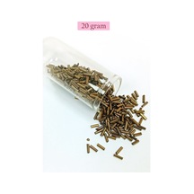 Uzun Boru Kesme Boncuk Çap 2mm Uzunluk 10 Mm - 20 Gram - Parlak - Bnc249