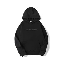 Brz Collection Unisex Oversize Romantics Never Die Hoodie Siyah