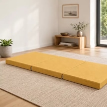 Üç Parçalı Katlanır Minder 60 180 7 Cm Hardal Diğer