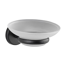 Yapışkanlı Banyo Mutfak Siyah Sabunluk