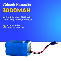 Arnica Solara Neo 3000 Mah 28.8v Dikey Süpürge Batarya