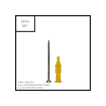 Dübel-vida Seti, Performans Roket Dübel 8 Mm, 5,0x80 Yhb Sunta Vidası, 10 Adet