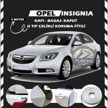 Opel İnsignia Oto Araç Kapı Koruma Fitili 5metre Parlak Beyaz Renk