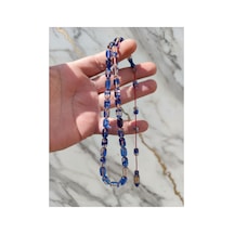 Ateş Kehribar Tesbih Kapsül Kesim Sıralı Sistem Püskül El İşçiliği Mavi - 867343711 Mavi - 867343711 Mavi
