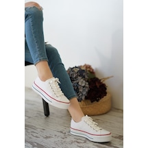 Beyaz Platform Unisex Günlük Ayakkabı-036 Beyaz