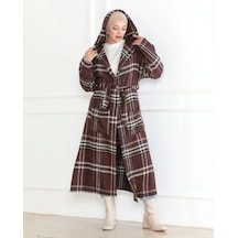 Winter Desen Oduncu Kuşaklı Kap / Kırmızı - F0505 Kırmızı