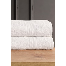 Blanc 2'li 70x140 Banyo Havlu Seti Havlu Banyo Havlusu I Hamam Seti I Çeyiz Havlusu - Beyaz