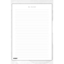 A5 Çizgili Bloknot Çizgisiz Defter - 50 Yaprak - Memopad - Notepad - Not Defteri - Not Kağıdı Beyaz Beyaz