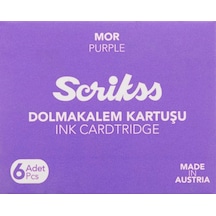 Tr Kartuş Dolma Kalem Kartuşu 6'li Paket Mor Diğer