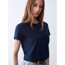 Dilvin 32852 Basic T-shirt-k.lacivert
