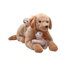 Wild Republic Jumbo Boy Yavrulu Golden Retriever 75 Cm 27475 Çok Renkli