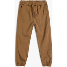 Koton Kargo Jogger Pantolon Cepli Beli Bağlamalı Deve Tüyü 4skb40007tw 4SKB40007TW100 Taba