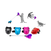 Markapet Tüylü Yaylı Kedi Ayak Oltası Kedi Oyuncağı 9 x 35 CM