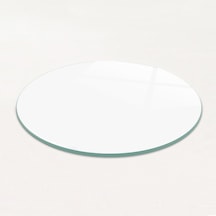 Masa Camı Ekvator Düz Renk - Beyaz Çap100cm