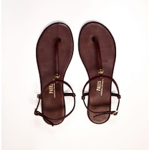 Kadın Bordo Parmak Arası Sandalet Bordo