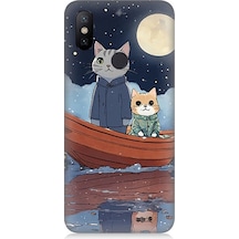 Xiaomi Redmi Note 5 Pro Uyumlu Sandaldaki Kediler Desenli Silikon Kılıf