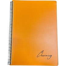 Tokaç A4 Pp Kapak Spiralli 120 Yaprak Defter Kareli Tok-220-turuncu