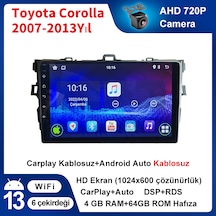 Toyota Corolla 2007-2013 Yıl Multimedya 4-64 Gb Navigasyon