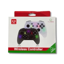 Yues Switch Pro Controller Oyun Kolu Joystick Işıklı Siyah