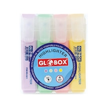 Globax Pastel Fosforlu Kalem 4 Lü