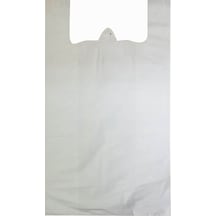 Beyaz Atlet Poşet Küçük Boy 25x45 Cm Takriben 110 Adet 1 Kg Çok Renkli