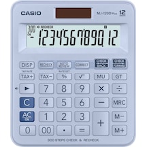 Casio Mj-120dplus-lbwadpw Hesap Makinesi Desktop Gri - Siyah