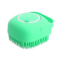 Turkuaz Şampuan Hazneli Silikon Peeling Duş Fırçası
