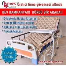 Medikaltec 3 Üç Motorlu Full Abs Hasta Yatağı Karyola