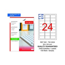 Tanex Tw-2024 64x34mm 100 Lü Lazer Etiketi