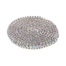 Suntek Takı Zanaat Gümüş Renkli Elmas Için 1 Yard Taklidi Yakın Zincir Trim