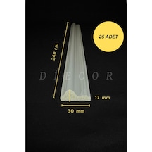 Diecor Dekoratif Boyanabilir 25 Adet 3 Cm Eğimli Polistren Duvar Çıtası Beyaz 30 X 17 Model:xa202