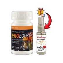 Ero Boost Max:1 Adet Erkeklere Özel 30lu Destekleme + Afrodizayn Masaj Yağı 30 Ml