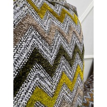 Nivemeshome Sarı Yeşil Elyaf Dolgulu Kırlent Kılıfı 45x45 Sarı-Yeşil