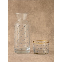 Lc Waikiki Göz Baskılı Bardaklı Sürahi 700 Ml Başucu Sürahisi