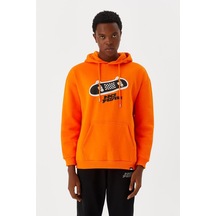 No Fear Erkek Sweatshirt Kapüşonlu Turuncu M500246 001