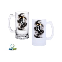 Juventus Kulplu Bira Bardağı Buzlu Veya Şeffaf Seçenekli 0304