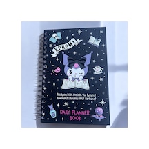 Bak Gel Al Fal Bakan Kuromi Günlük Planlayıcı Siyah Kapak Defter - Şık Ve Eğlenceli Organizasyon Siyah Kapak Sp - Bgakuromi003