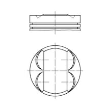 Piston Segman - Fiat Multipla, Bravo, Marea, Brava, Palio, Siena - Mahle-0093202 28382788