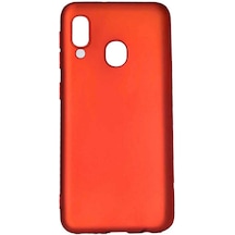 Galaxy A40 Kılıf Zore Premier Silikon Kapak Kırmızı