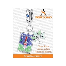 Tarot Karto Asılan Adam Charm / Asafaccessory Gümüş