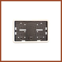Bezos Çerçeveli Motor Plakalık Plaka Altlığı Beyaz 17x26 Cm Pro