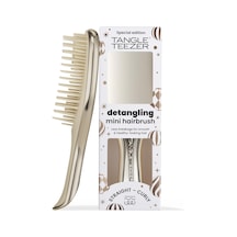 Mini Ultimate Detangler Chrome Saç Açıcı Fırça Islak Ve Kuru Saçlar İçin Champagne Gold Patentli Çift Katmanlı Diş Teknolojisi Seyahat Boyu