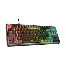 Rampage Yoru Tkl Siyah/gri Rgb Red Swich Q Mekanik Oyuncu Klavyesi