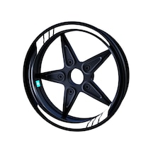 Floresan Beyaz Moto GP İç Jant Şeridi Sticker Çınar Extreme